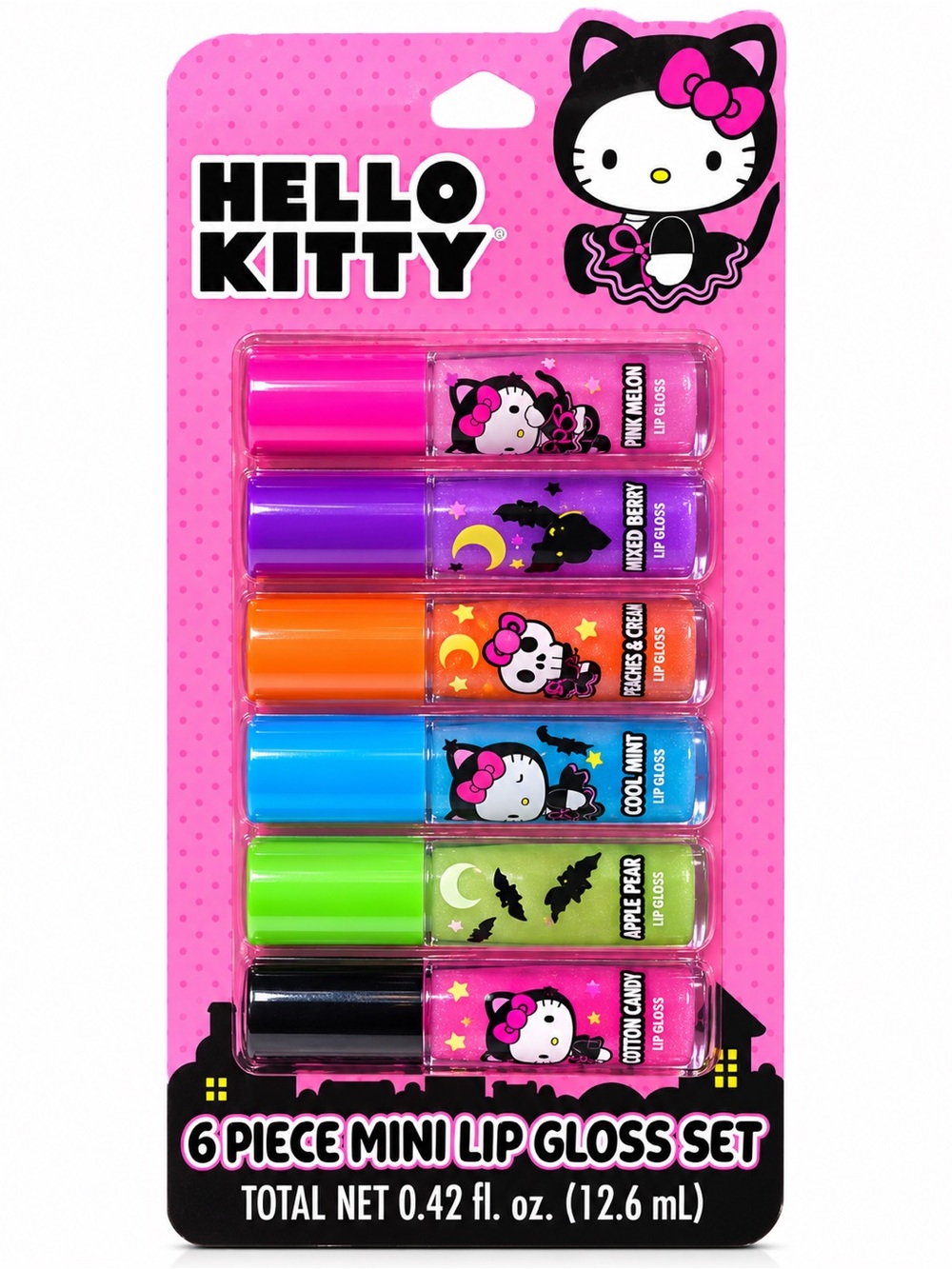 Hello Kitty Halloween 6pc. Mini Lip Gloss Set